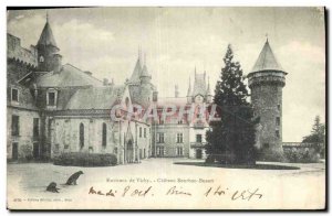 Old Postcard Surroundings of Vichy Chateau Bourbon Basset