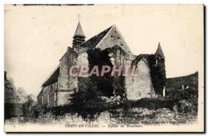 Crepy en Valois Postcard Ancient Church of Boiling