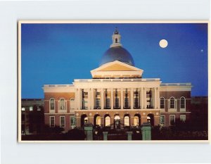 Postcard State House At Twilight, Boston, Massachusetts