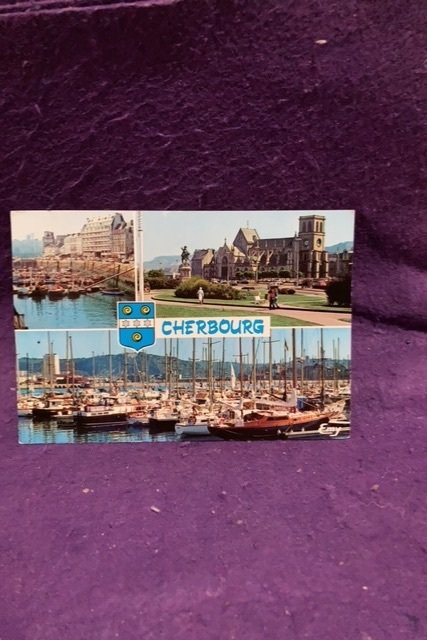 France Cherbourg L’avant port La place Napoleon et l’eglise de la trinitie poste