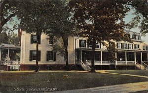 Dr Sahler's Sanitarium Kingston, New York  