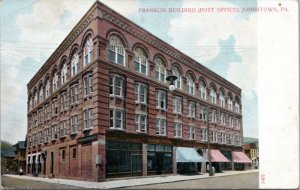 Postcard PA Johnstown - Franklin Building Post Office