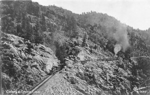 J19/ Cripple Creek Colorado RPPC Postcard c1940s Railroad Sanborn  144