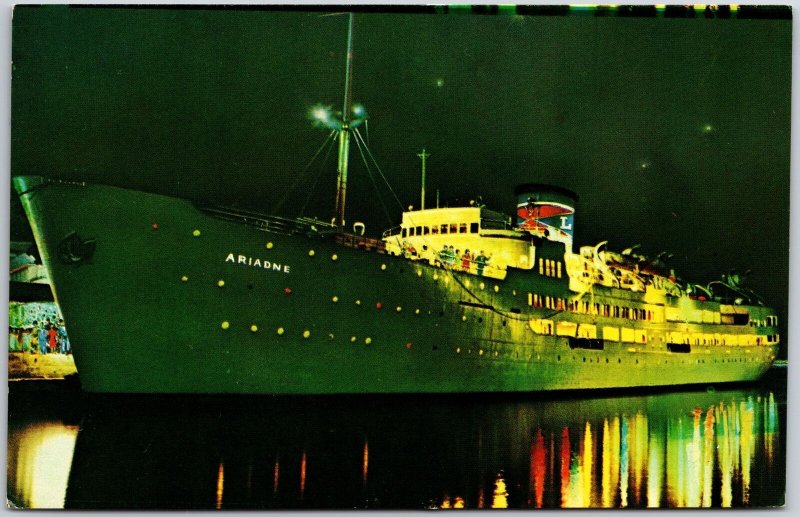 S.S. Ariadne Eastern Steamship Corp. Gen'l Agents Pier 3, Miami Florida Postcard