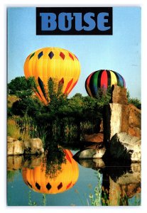 Annual Boise Idaho River Festival Hot Air Ballooning Continental View Postcard