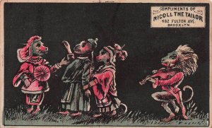 Nicoll The Tailor, Brooklyn, N.Y., 19th Century Trade Card, Size: 63 mm x 101 mm