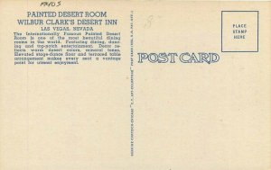 Las Vegas Nevada Wilbur Clark's Desert Inn 1940s Teich linen Postcard 21-11614