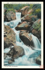A Portion of the Falls at Green Mountain Falls, In UTE Pass, Colo