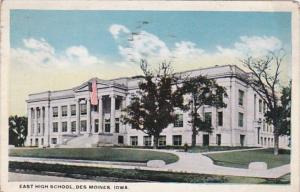 Iowa Des Moines East High School 1921