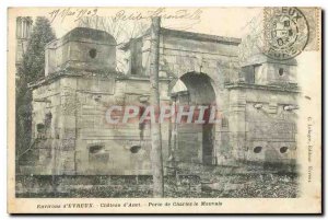 Old Postcard Around Evreux Chateau d'Anet Gate of Charles the Bad