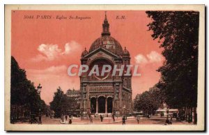 Postcard Old Paris St Augustine Church