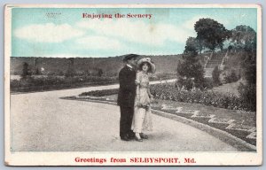 K25/ Selbysport Maryland Postcard c1910 Greetings from 270