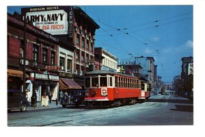 Electric Railway Trolley Car Army & Navy, Vancouver, British Columbia 1949