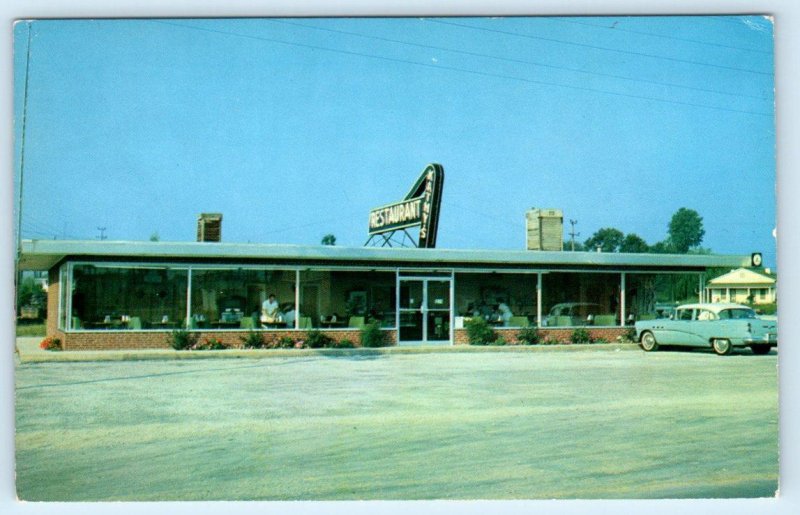 CORINTH, Mississippi MS~Roadside KATHY'S RESTAURANT Alcorn County 1950s Postcard