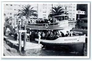 c1940's Excursion Boat Silvergate Foot of Broadway San Diego CA Postcard