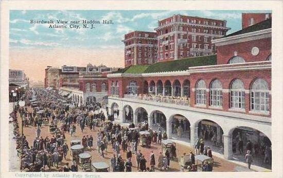 New Jersey Atlantic City Boardwalk View Near Haddon Hall