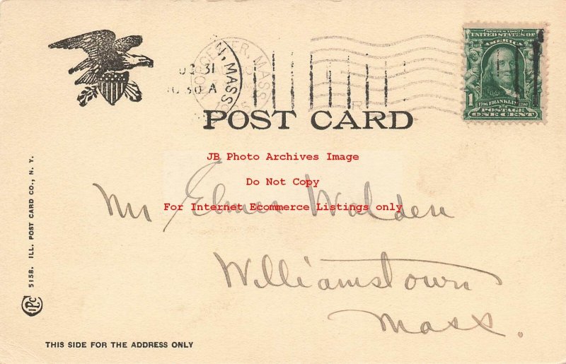 MA, Worcester, Massachusetts, Art Museum, Exterior View, Illustrated PC No 5158