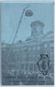 Old Main Lost Its Dome In May, 1946, Illinois State Normal University - Illinois