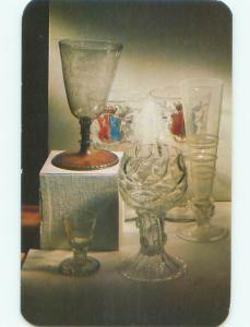 Pre-1980 POSTCARD OF ANTIQUE LEAD GLASS AT MUSEUM Corning New York NY W5281