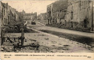 CPA Militaire Gerbeviller - 24 Décembre 1914 (91822)