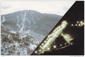 Bromont Ski Center, Night View, BROMONT, Quebec, Canada, 50-70´s