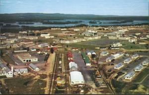 Camp Petawawa ON Ontario Army Aerial Canada Military Base Vintage Postcard D2