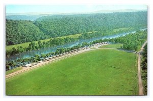 Al Gaston's White River Resort Lakeview Arkansas Aerial View Postcard