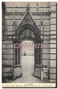 Old Postcard Siena Porta della Gran Avanzo Cathedral Ideata