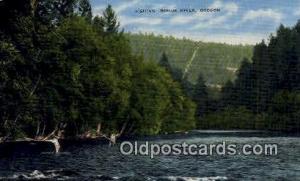 Fishing Pier Rogue River OR Writing On Back