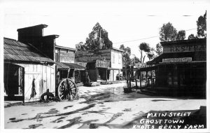 Amusement Ghost Town Knotts Berry Farm California RPPC Photo Postcard 21-1253