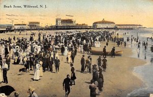 Beach Scene Wildwood, New Jersey NJ