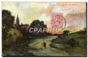 Old Postcard Fantasy Landscape