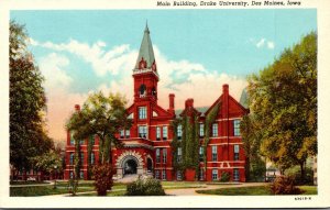 Iowa Des Moines Main Building Drake University Curteich