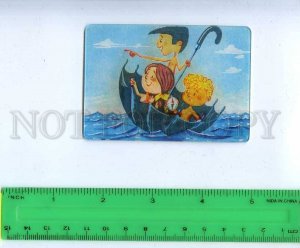 259118 Pekar treasure sunken ships Cartoon lenticular 3-D Pocket CALENDAR 1985