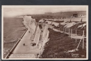 Sussex Postcard-The Undercliff Promenade, Showing Roedean School, Brighton T7274