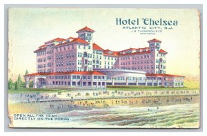 Vintage 1910's Advertising Postcard Hotel Chelsea Atlantic City New Jersey