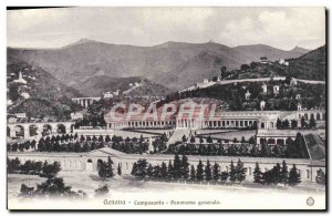 Old Postcard Genova Campasanto Panorama Generale