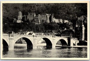 VINTAGE POSTCARD MODERN REPRINT OF c. 1930s CITY OF HEIDELBERG GERMANY w32V22