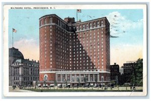 1925 Biltmore Hotel Exterior Providence Rhode Island RI Posted Vintage Postcard