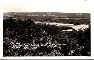 RPPC View PA, MD and WV from Town Hill Mt c1950 Vintage Postcard V68