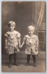 RPPC Caldwell ID Merle Poore Boys Redding Salem IA Thompson Family Postcard U30