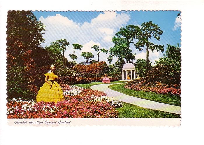 Women and Winding Footpath, Cypress Gardens, Florida, 