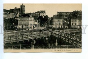 494950 FRANCE LE MANS Bridge X tram galoshes factory hotel Vintage Levy postcard