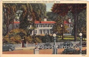 Governor's Residence, Formerly Home of James G Blaine Augusta, Maine, USA Unu...