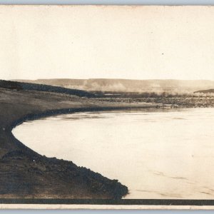 c1900s King Hill, Idaho RPPC Geothermal Hot Spring Vent? Lake ID Cancel A187