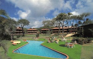 Maui, HI Hawaii  NAPILI KAI BEACH CLUB HOTEL  Pool Area ROADSIDE Chrome Postcard