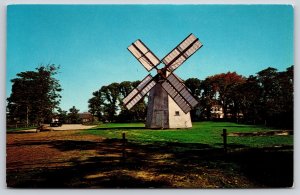 Cape Cod Massachusetts~Old East Mill At East Orleans~Windmill~Vintage Postcard