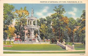 Fountain at Entrance, City Park, Parkersburg, WV