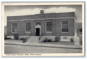 c1941 United States Post Office Elkin North Carolina NC Vintage Postcard