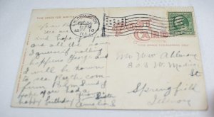 Bird's Eye View C & A Shops Bloomington Illinois Postcard Read & Write